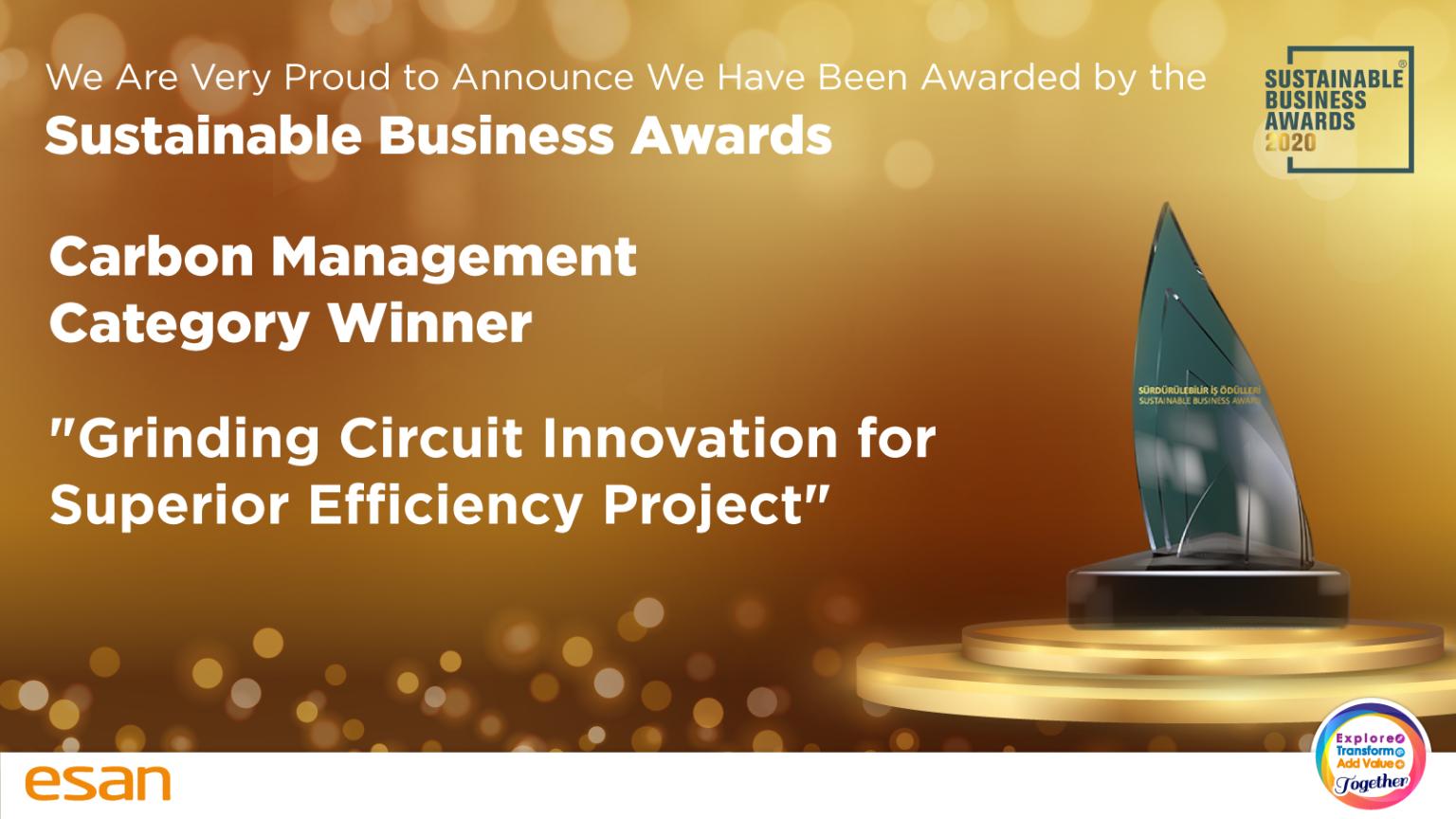 Sustainable business carbon management award