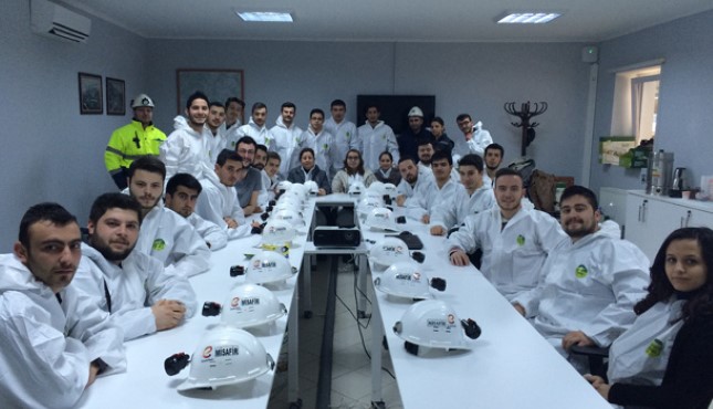 Balıkesir Üniversitesi Maden Teknolojisi Bölümü Öğrencileri Balya'daydı