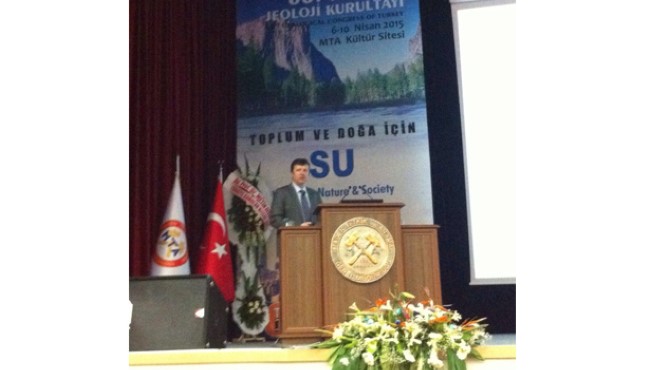 Tuna Kaskatı Turplu Projesi ile 68. Jeoloji Kurultay'ındaydı	 